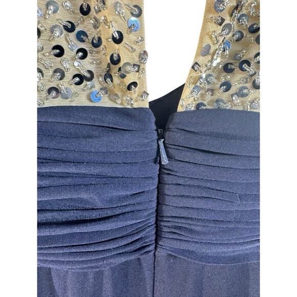 JS BOUTIQUE Formal Dress Plus Size 16 Jeweled Cap Sleeve Slight Plunge Glam New - Picture 8 of 16